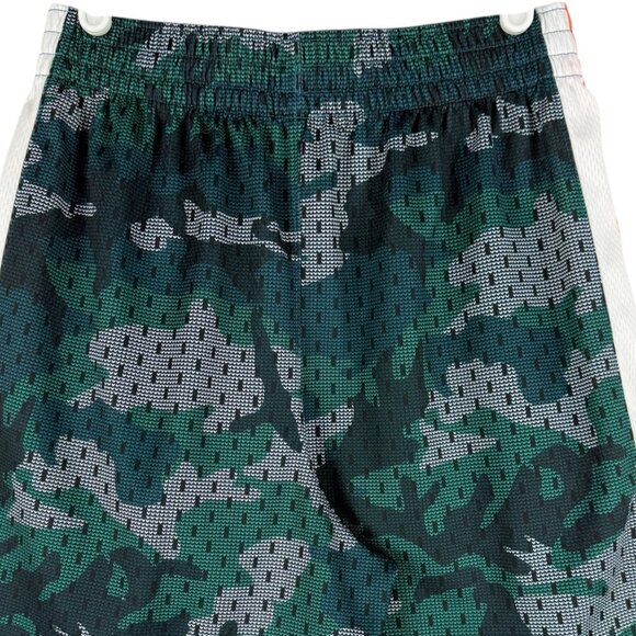 Nike Boys Elastic/Drawstring Waist Dri-Fit Camo Athletic Shorts Green Size Large - Picture 4 of 10